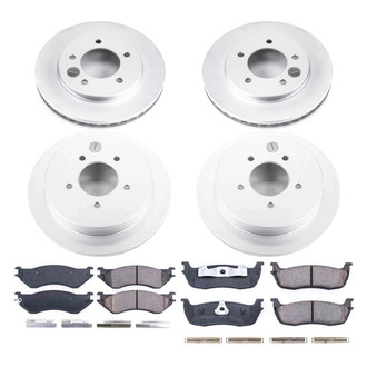 PowerStop® - Z17 Evolution Geomet® Plain Front and Rear Brake Kit