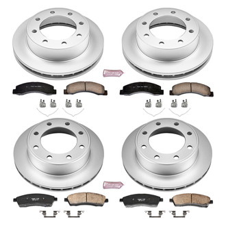 PowerStop® - Z17 Evolution Geomet® Plain Front and Rear Brake Kit
