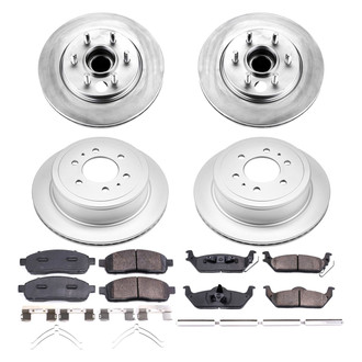 PowerStop® - Z17 Evolution Geomet® Plain Front and Rear Brake Kit
