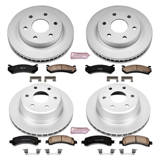 PowerStop® - Z17 Evolution Geomet® Plain Front and Rear Brake Kit