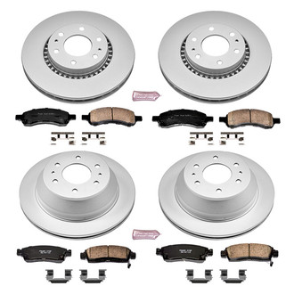 PowerStop® - Z17 Evolution Geomet® Plain Front and Rear Brake Kit