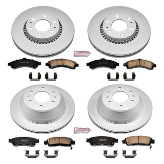 PowerStop® - Z17 Evolution Geomet® Plain Front and Rear Brake Kit