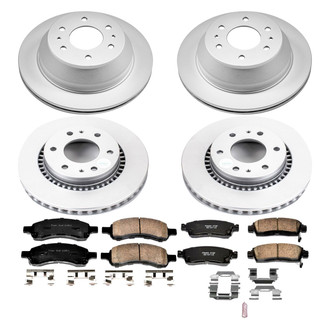 PowerStop® - Z17 Evolution Geomet® Plain Front and Rear Brake Kit