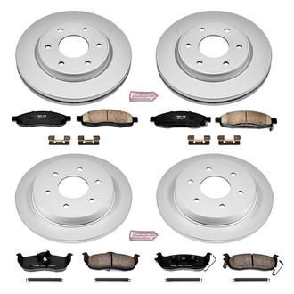 PowerStop® - Z17 Evolution Geomet® Plain Front and Rear Brake Kit