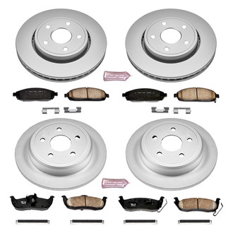 PowerStop® - Z17 Evolution Geomet® Plain Brake Kit