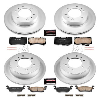 PowerStop® - Z17 Evolution Geomet® Plain Front and Rear Brake Kit