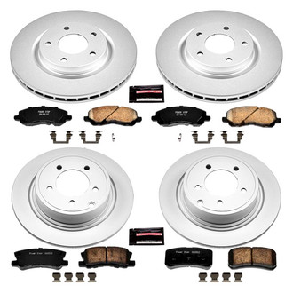 PowerStop® - Z17 Evolution Geomet® Plain Front and Rear Brake Kit