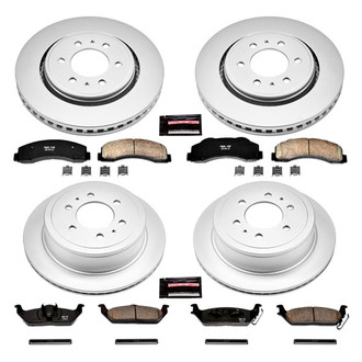 PowerStop® - Z17 Evolution Geomet® Plain Front and Rear Brake Kit