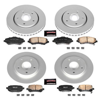 PowerStop® - Z17 Evolution Geomet® Plain Front and Rear Brake Kit