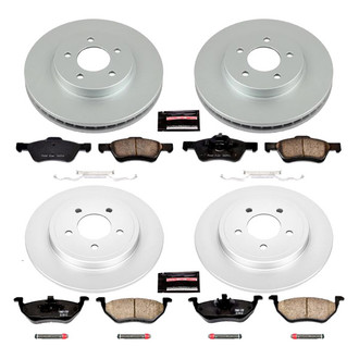 PowerStop® - Z17 Evolution Geomet® Plain Front and Rear Brake Kit