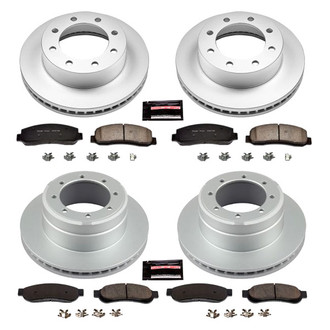 PowerStop® - Z17 Evolution Geomet® Plain Front and Rear Brake Kit
