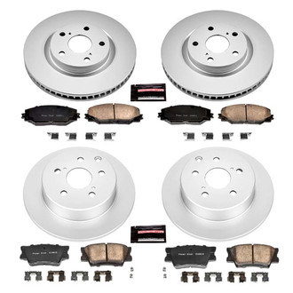 PowerStop® - Z17 Evolution Geomet® Plain Front and Rear Brake Kit