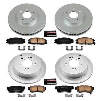 PowerStop® - Z17 Evolution Geomet® Plain Front and Rear Brake Kit