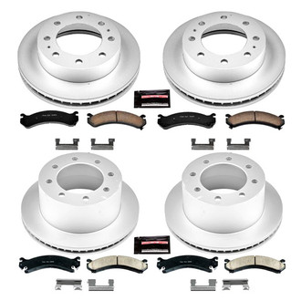 PowerStop® - Z17 Evolution Geomet® Plain Front and Rear Brake Kit