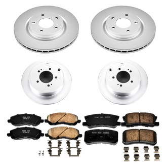PowerStop® - Z17 Evolution Geomet® Plain Front and Rear Brake Kit