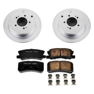 PowerStop® - Z17 Evolution Geomet® Plain Rear Brake Kit