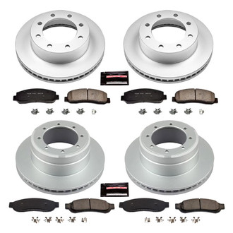 PowerStop® - Z17 Evolution Geomet® Plain Front and Rear Brake Kit