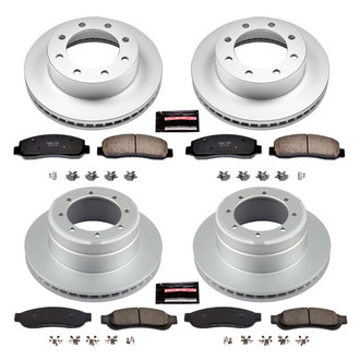 PowerStop® - Z17 Evolution Geomet® Plain Front and Rear Brake Kit