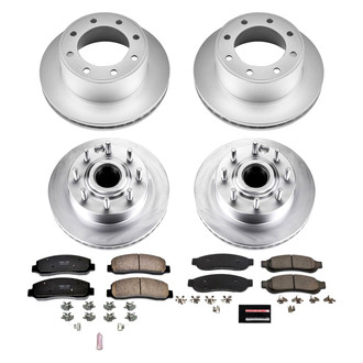 PowerStop® - Z17 Evolution Geomet® Plain Front and Rear Brake Kit