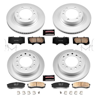 PowerStop® - Z17 Evolution Geomet® Plain Front and Rear Brake Kit