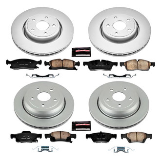 PowerStop® - Z17 Evolution Geomet® Plain Front and Rear Brake Kit