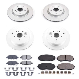 PowerStop® - Z17 Evolution Geomet® Plain Front and Rear Brake Kit