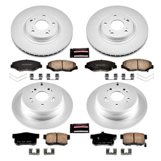 PowerStop® - Z17 Evolution Geomet® Plain Front and Rear Brake Kit