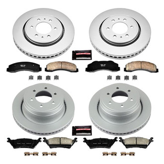 PowerStop® - Z17 Evolution Geomet® Plain Front and Rear Brake Kit