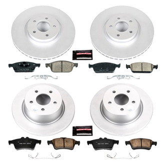 PowerStop® - Z17 Evolution Geomet® Plain Front and Rear Brake Kit