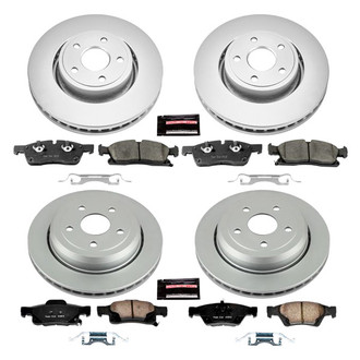 PowerStop® - Z17 Evolution Geomet® Plain Front and Rear Brake Kit