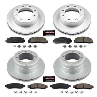 PowerStop® - Z17 Evolution Geomet® Plain Front and Rear Brake Kit