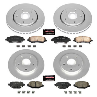PowerStop® - Z17 Evolution Geomet® Plain Front and Rear Brake Kit