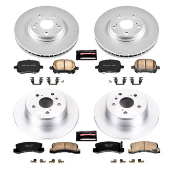 PowerStop® - Z17 Evolution Geomet® Plain Front and Rear Brake Kit