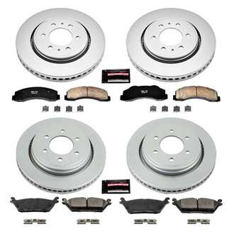 PowerStop® - Z17 Evolution Geomet® Plain Front and Rear Brake Kit