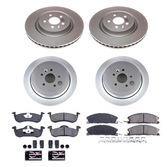 PowerStop® - Z17 Evolution Geomet® Plain Front and Rear Brake Kit