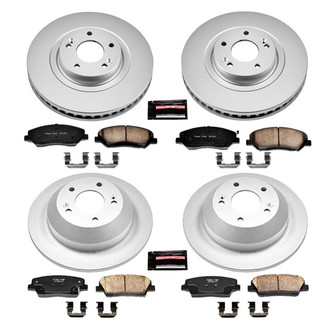 PowerStop® - Z17 Evolution Geomet® Plain Front and Rear Brake Kit