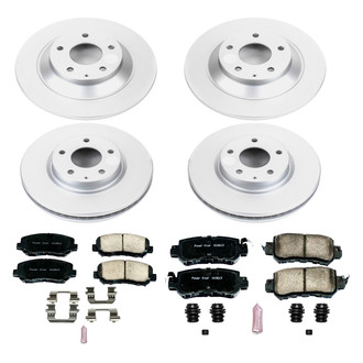 PowerStop® - Z17 Evolution Geomet® Plain Front and Rear Brake Kit