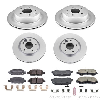 PowerStop® - Z17 Evolution Geomet® Plain Front and Rear Brake Kit