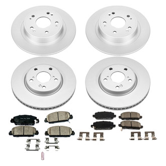 PowerStop® - Z17 Evolution Geomet® Plain Front and Rear Brake Kit