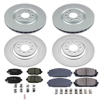 PowerStop® - Z17 Evolution Geomet® Plain Front and Rear Brake Kit
