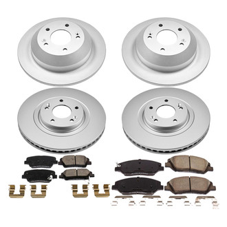 PowerStop® - Z17 Evolution Geomet® Plain Front and Rear Brake Kit