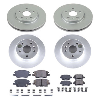 PowerStop® - Z17 Evolution Geomet® Plain Front and Rear Brake Kit