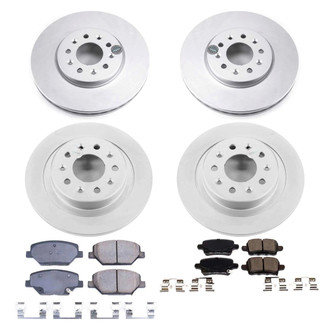 PowerStop® - Z17 Evolution Geomet® Plain Front and Rear Brake Kit