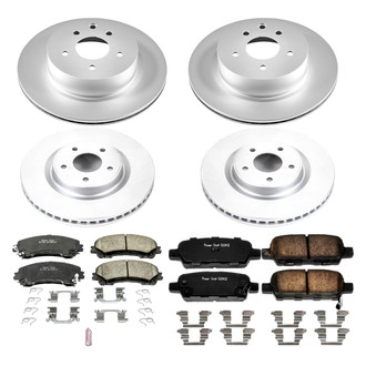 PowerStop® - Z17 Evolution Geomet® Plain Front and Rear Brake Kit