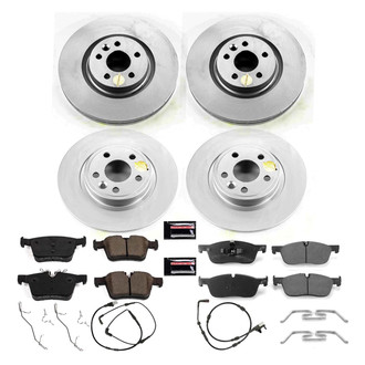 PowerStop® - Z17 Evolution Geomet® Plain Front and Rear Brake Kit