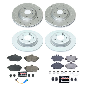 PowerStop® - Z17 Evolution Geomet® Plain Front and Rear Brake Kit