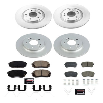 PowerStop® - Z17 Evolution Geomet® Plain Front and Rear Brake Kit