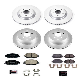PowerStop® - Z17 Evolution Geomet® Plain Front and Rear Brake Kit