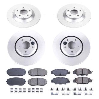 PowerStop® - Z17 Evolution Geomet® Plain Front and Rear Brake Kit