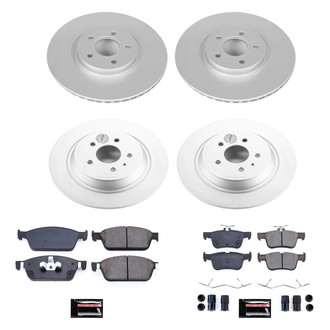 PowerStop® - Z17 Evolution Geomet® Plain Front and Rear Brake Kit